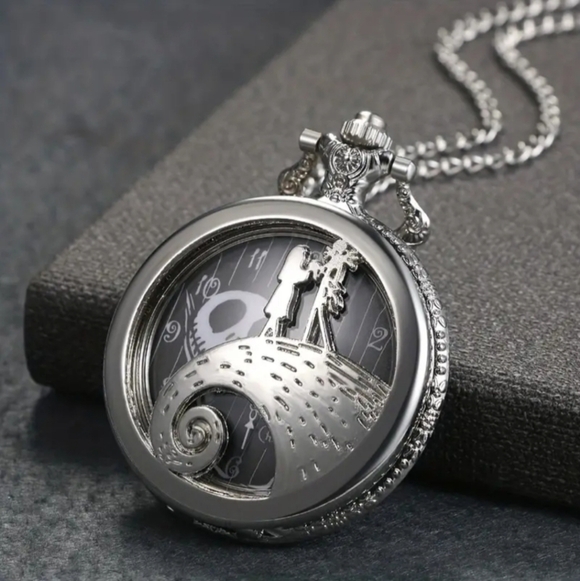 New nightmare before Christmas tim Burton pocket watch
